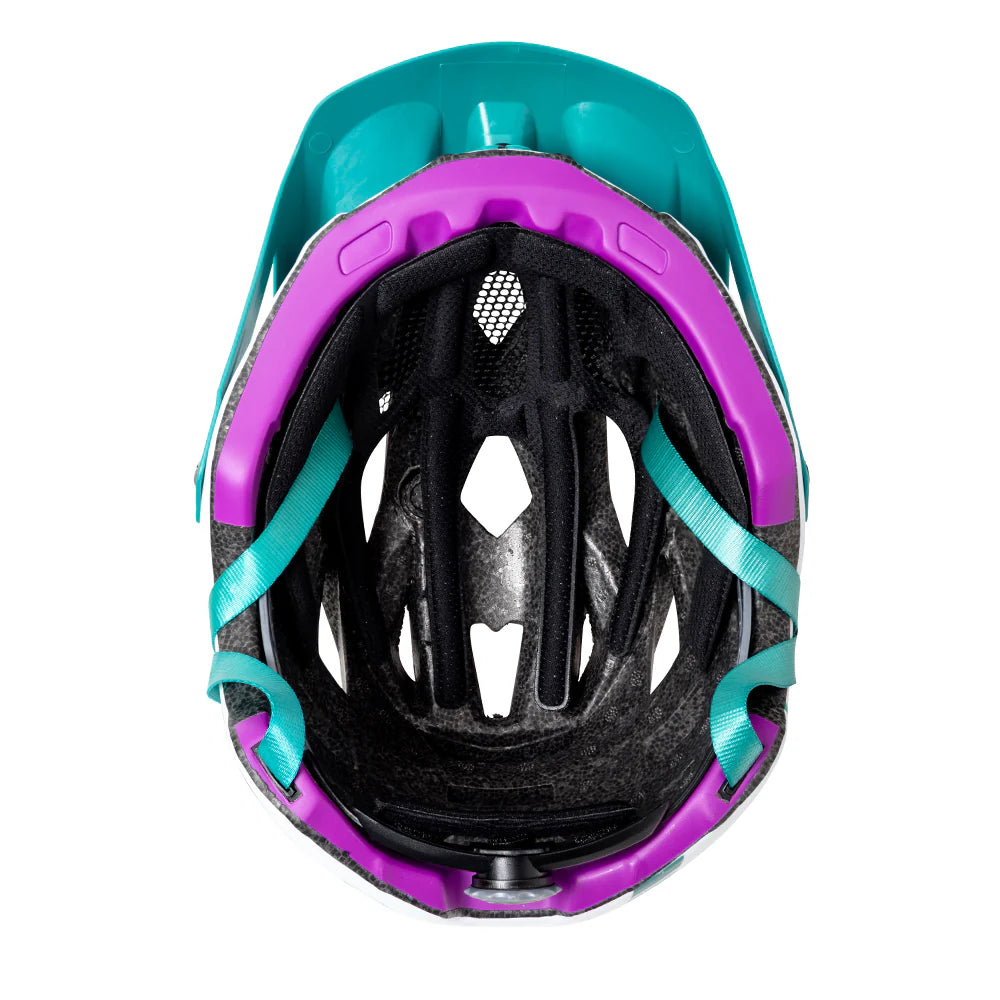 Casco Trip Enduro White/Turquesa Femenino S/M