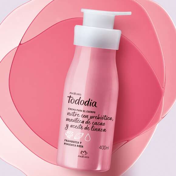 Crema Para El Cuerpo Natura Tododia Frambuesa Y Pimienta Rosa 400ml