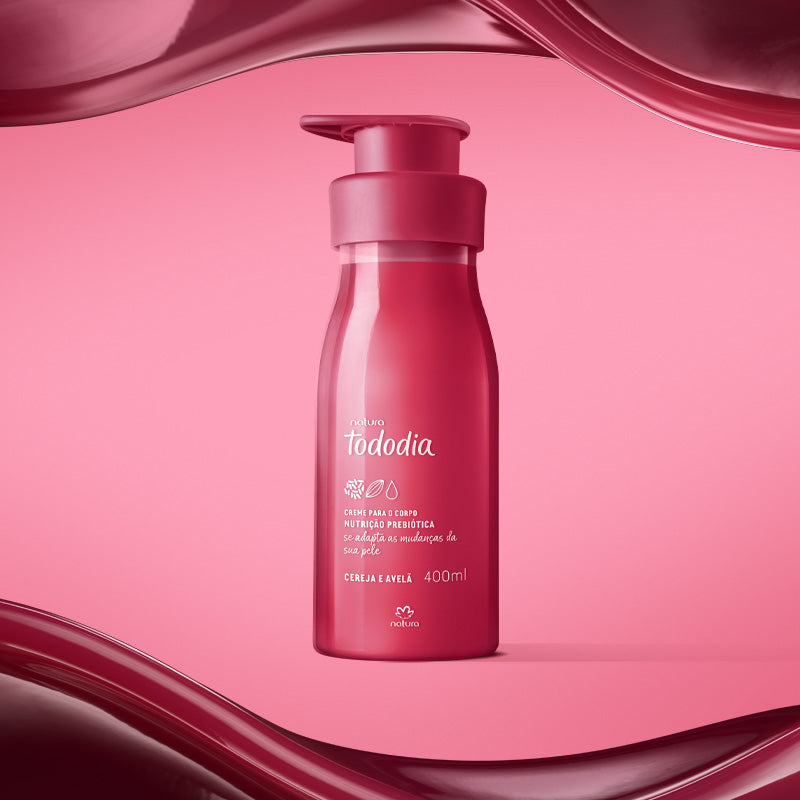 Crema Para El Cuerpo Natura Tododia / Cereza Y Avellana 400 Ml