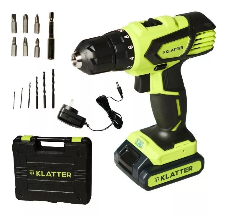Taladro Atornillador Klatter 14v Inalámbrico 10mm