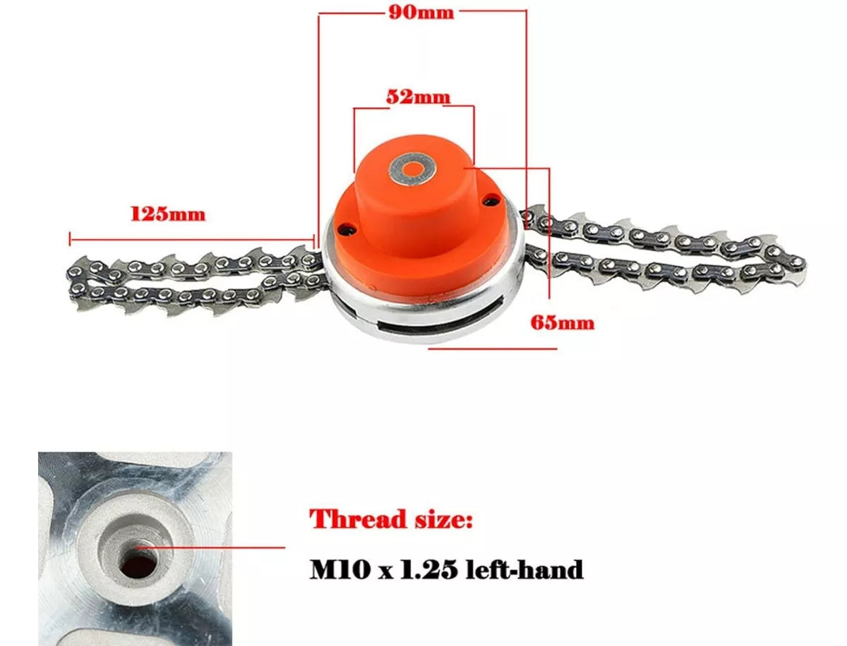 Recortadora Con Dispositivo De Desbarbado De Cadena Naranjo 65 Mn