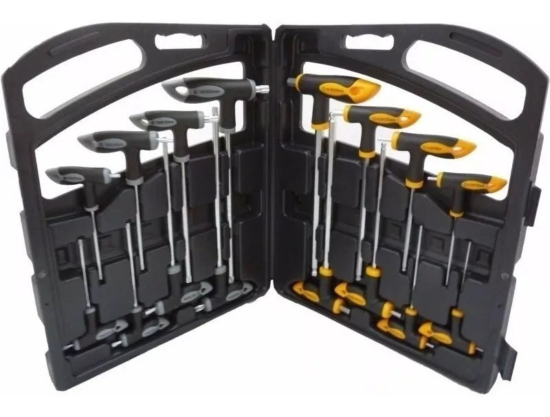 Set Llaves T Bulit Serie 800 Acero Al Cromo Vanadio 16 Unidad