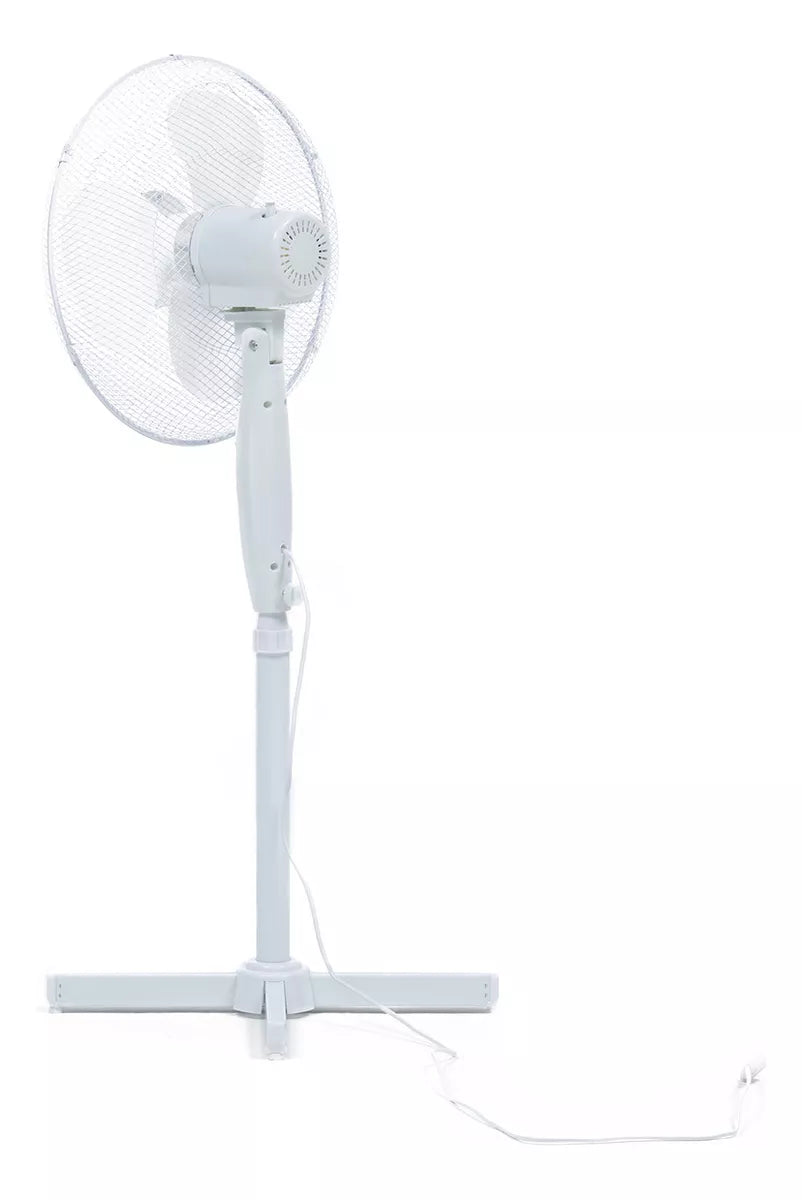 Ventilador Con 3 Aspas Hslten Base Cruzada Blanco