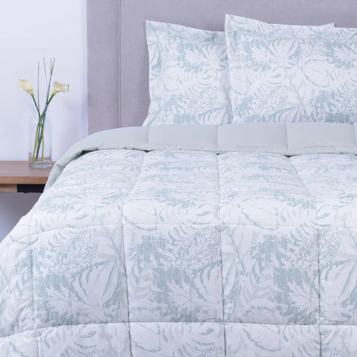 Plumon Estampado Sohome 818155 / 100% Poliester Verde 2 Plaza