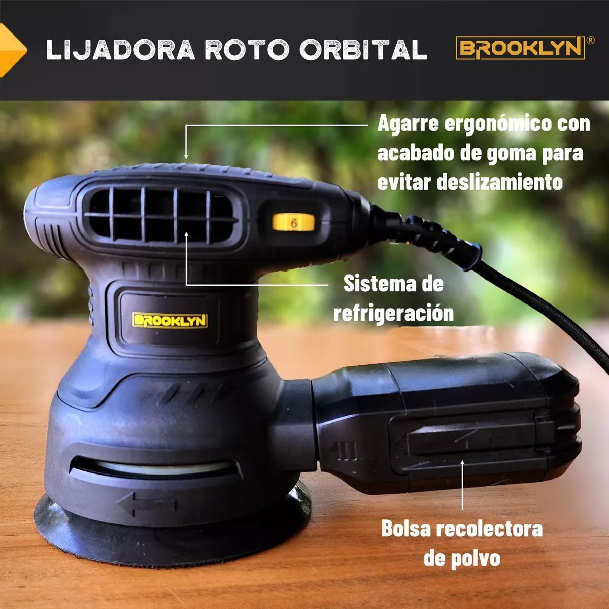 Lijadora Brooklyn Roto Orbital 350W