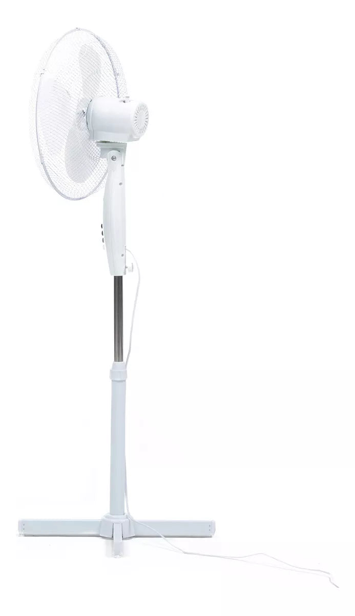 Ventilador Con 3 Aspas Hslten Base Cruzada Blanco