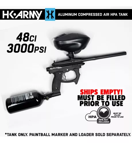 Tanque De Aire Comprimido Con Regulador Hkarmy 48ci 3000 Psi Negro
