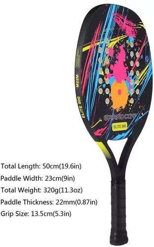 Pack De Raquetas De Padel Grandcow Fibra De Carbono /Elite 500 Negro