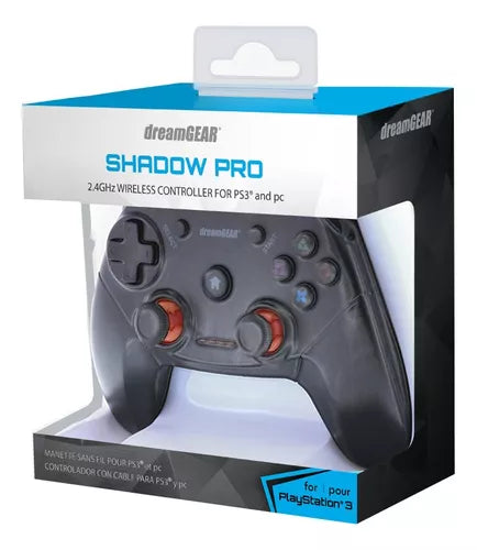 Controlador Inalambrico Dreamgear De2.4 Ghz Para Ps3 Y Pc Shadow Pro