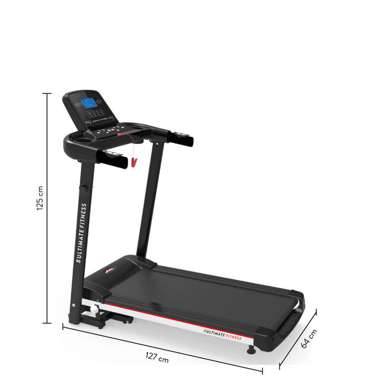Trotadora Electrica Ultimate Fitness E310 Pro Negra