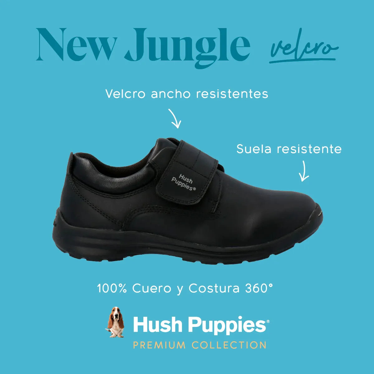 Zapato N Jungle Velcro Talla 28 Hush Puppies