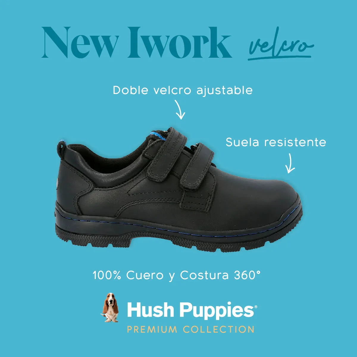 Zapato N Work Velcro Hush Puppies