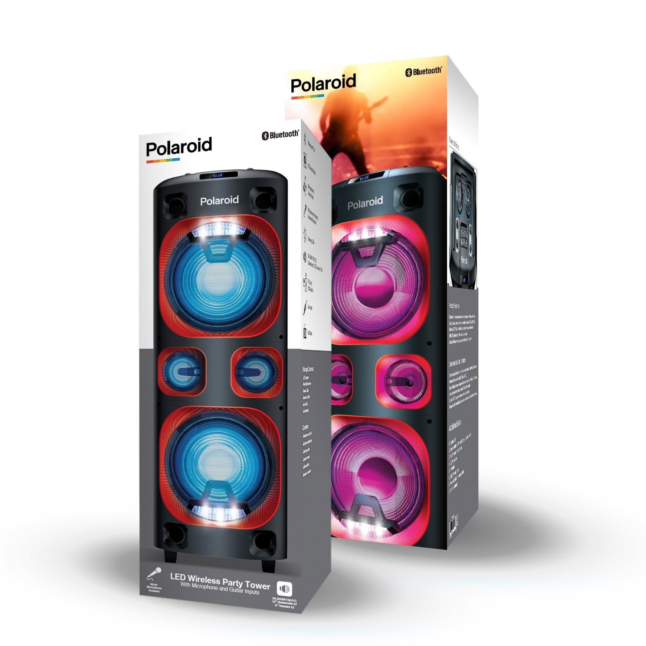Parlante Bluetooth 12 Wireless Party Tower Polaroid[Open box]  [Wall]