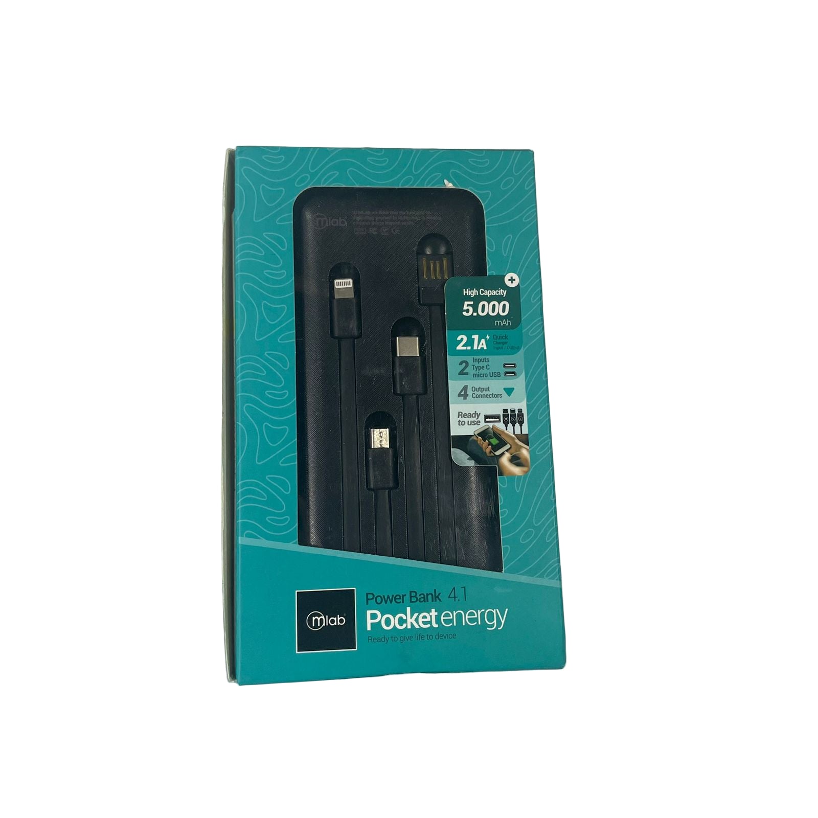 Batería Portátil Mlab Power Bank 4.1 Pocker Energy Negro 5000
