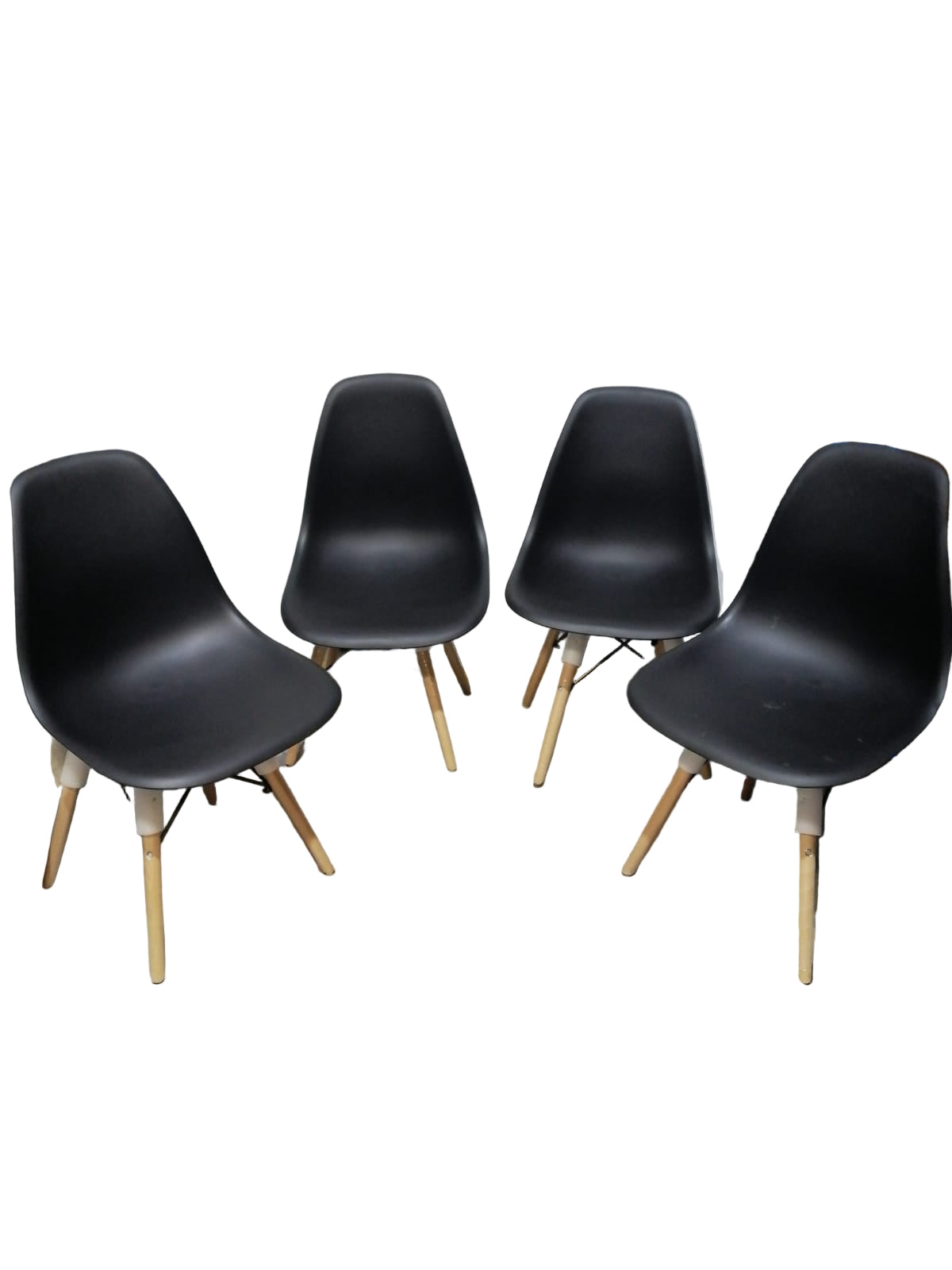 Pack De 4 Sillas Begonia Negra 4 Unidad 46X51X82CM