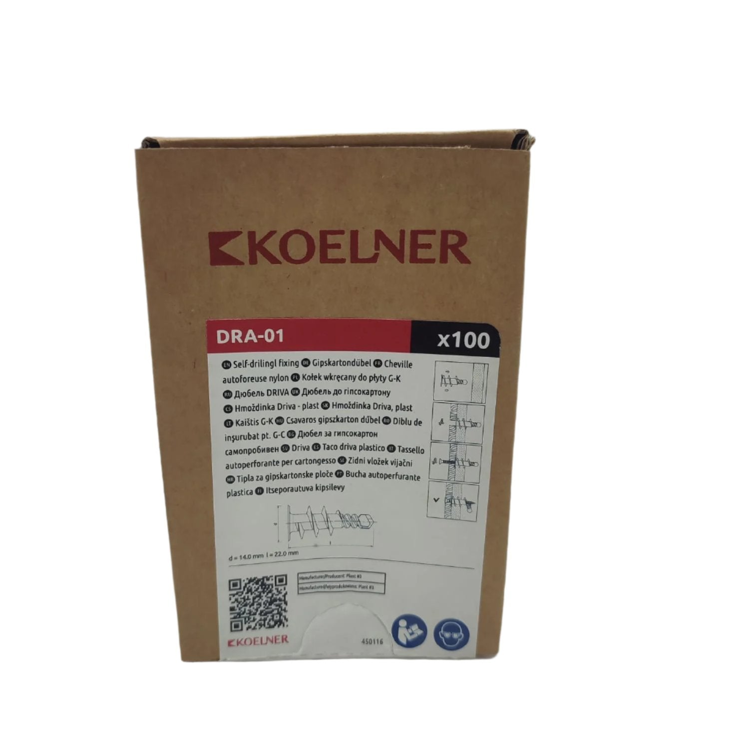 Taco Driva Plastico Koelner Dra-01 14X22Mm 100