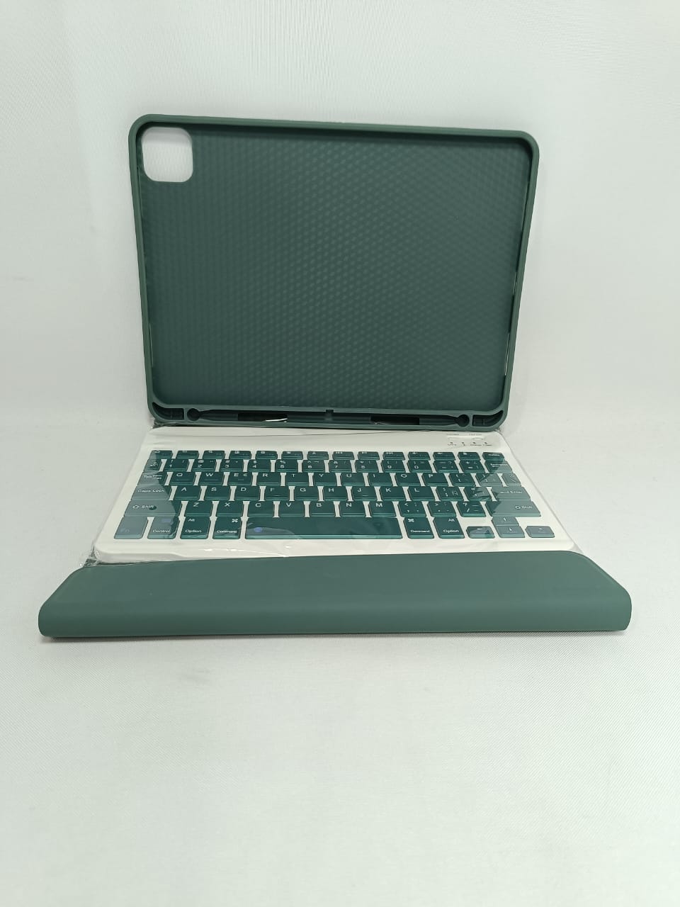 Funda Premium Mas Teclado Inalambrico Generico Para Ipad Air 5 Gen 10.9 Verde Oscuro