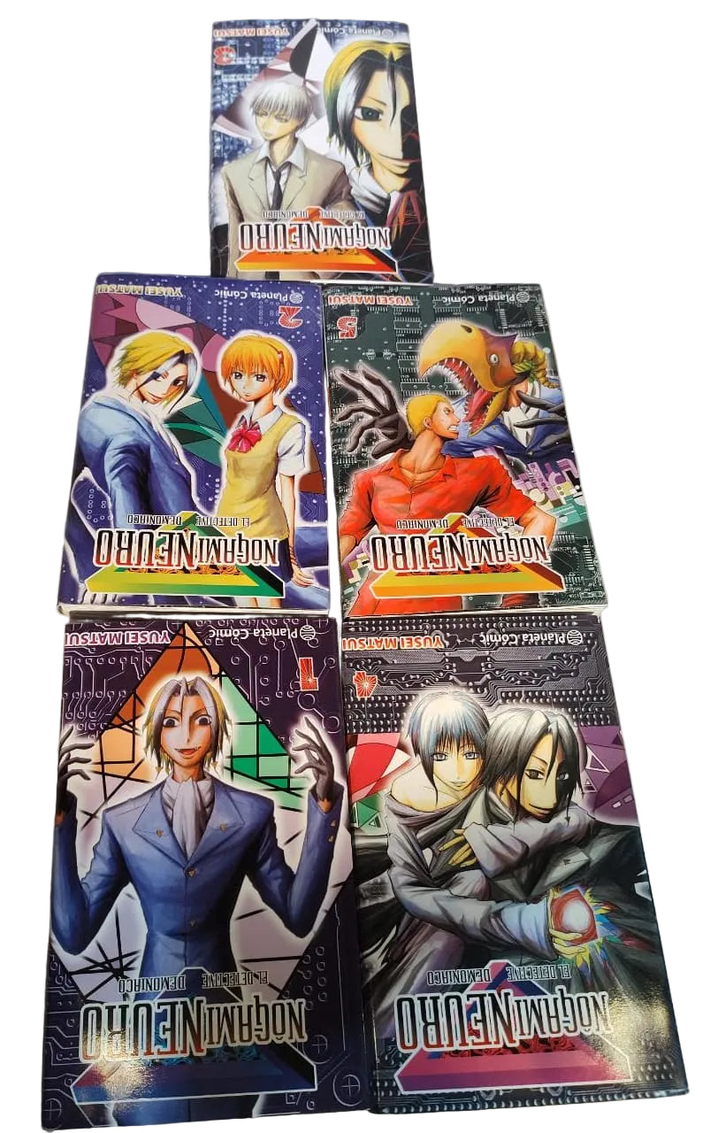 Libros nogami neuro el detective demoniaco volumen 1, 2, 3, 4 y 5