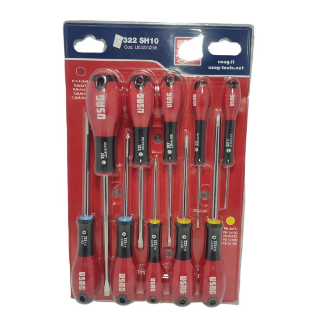 Set de 10 Destornilladores Usag 322 Sh10