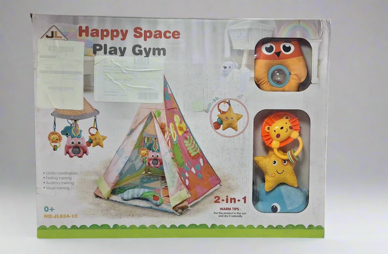 Gimnasio Interactivo Bebesit Happy Space Play Gym 2 En 1 Rosado
