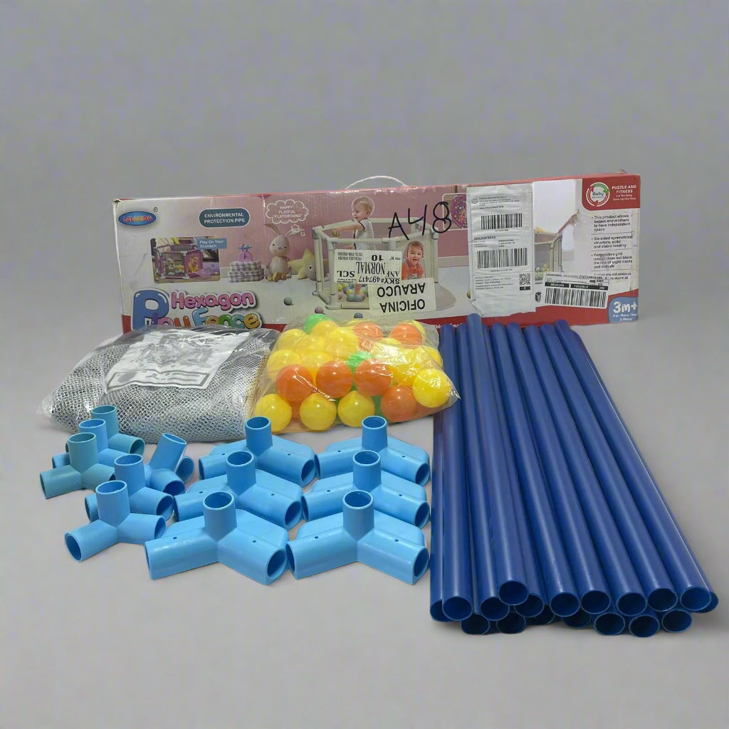 Corral Bebe Generico Hexagon Play Fence Morado