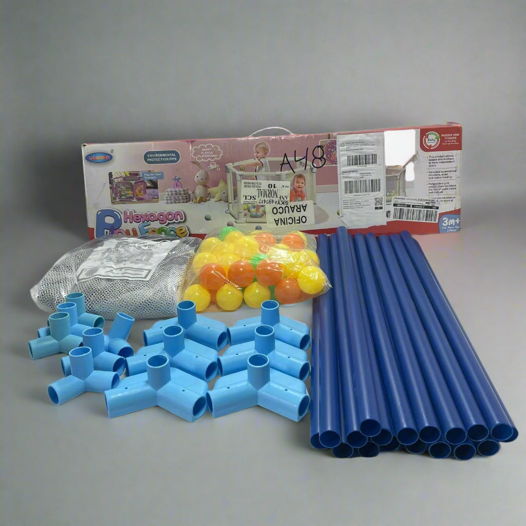 Corral Bebe Generico Hexagon Play Fence Morado