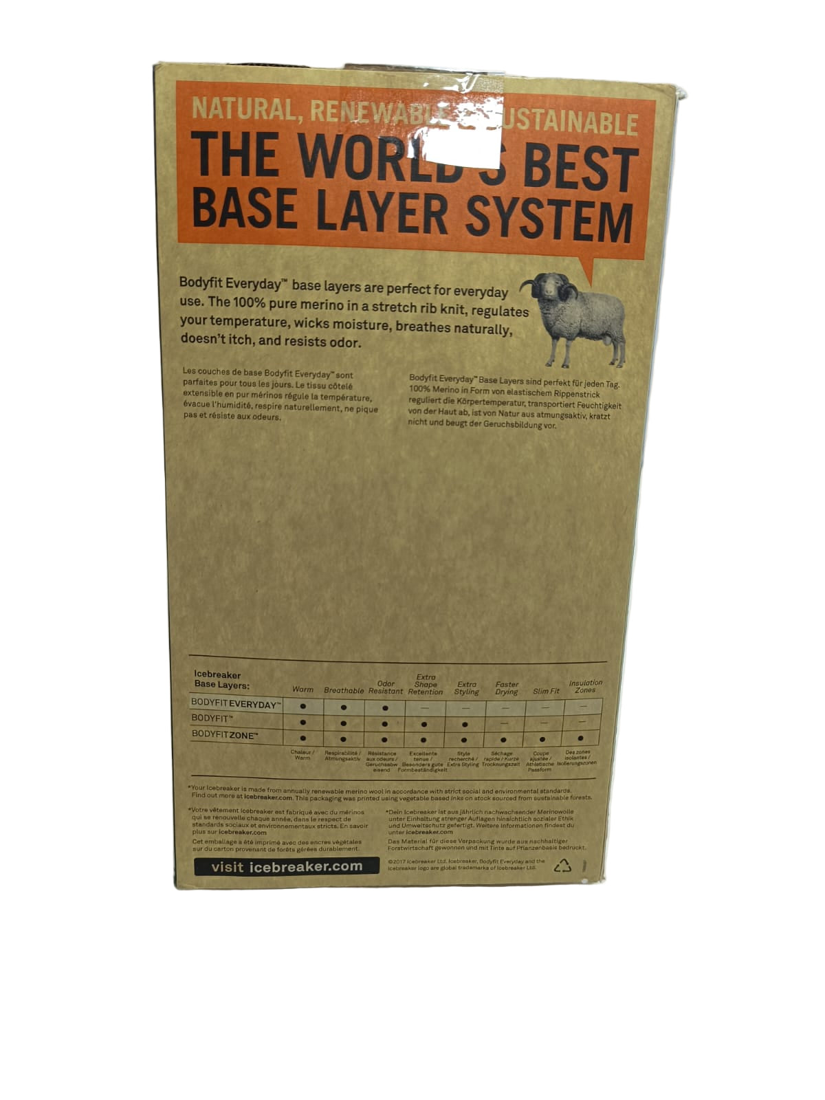 Calzoncillos Largos Icebreaker Wmns 175 Ev Legging Azul M