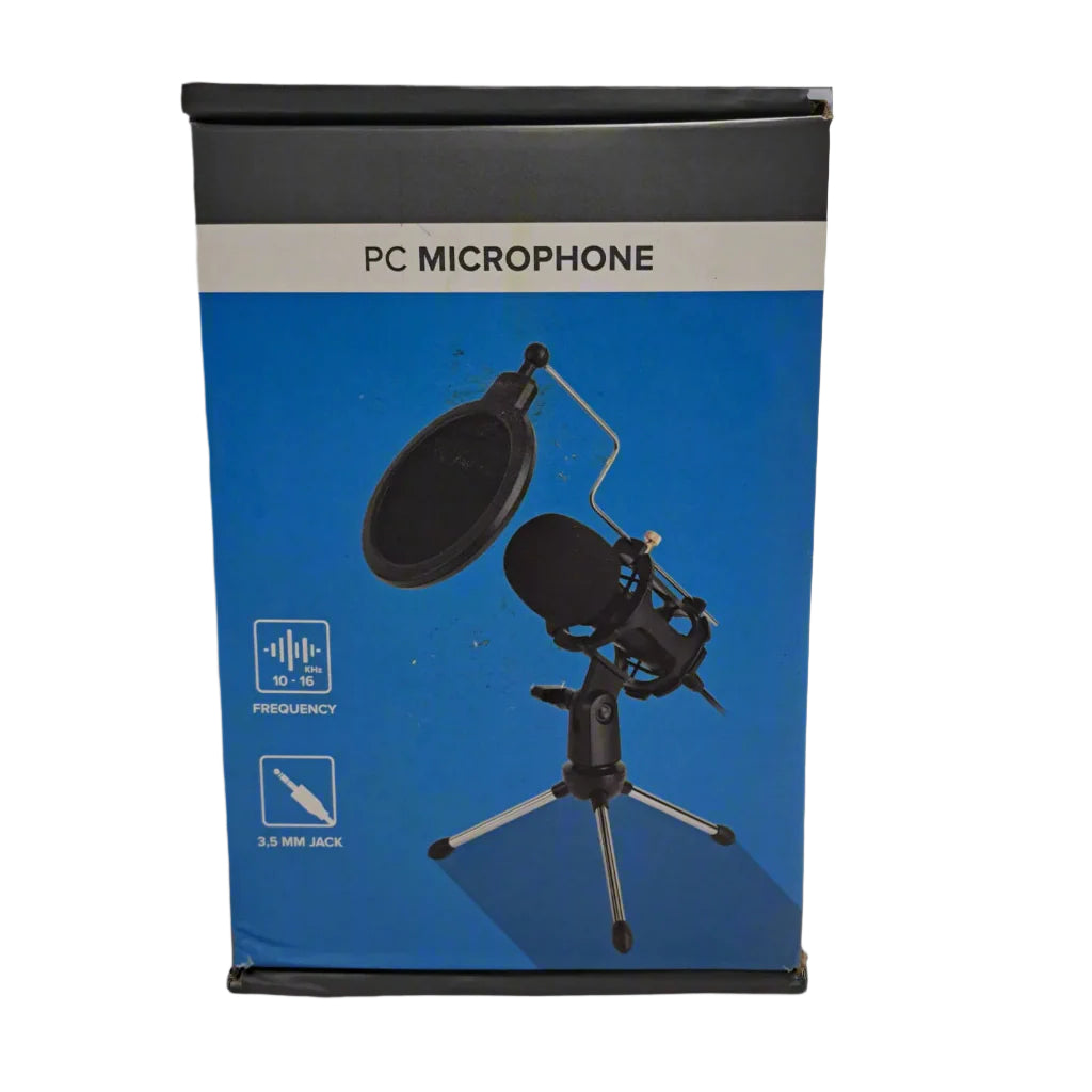 Kit De Microfono Condensador Generico Omnidireccional Negro