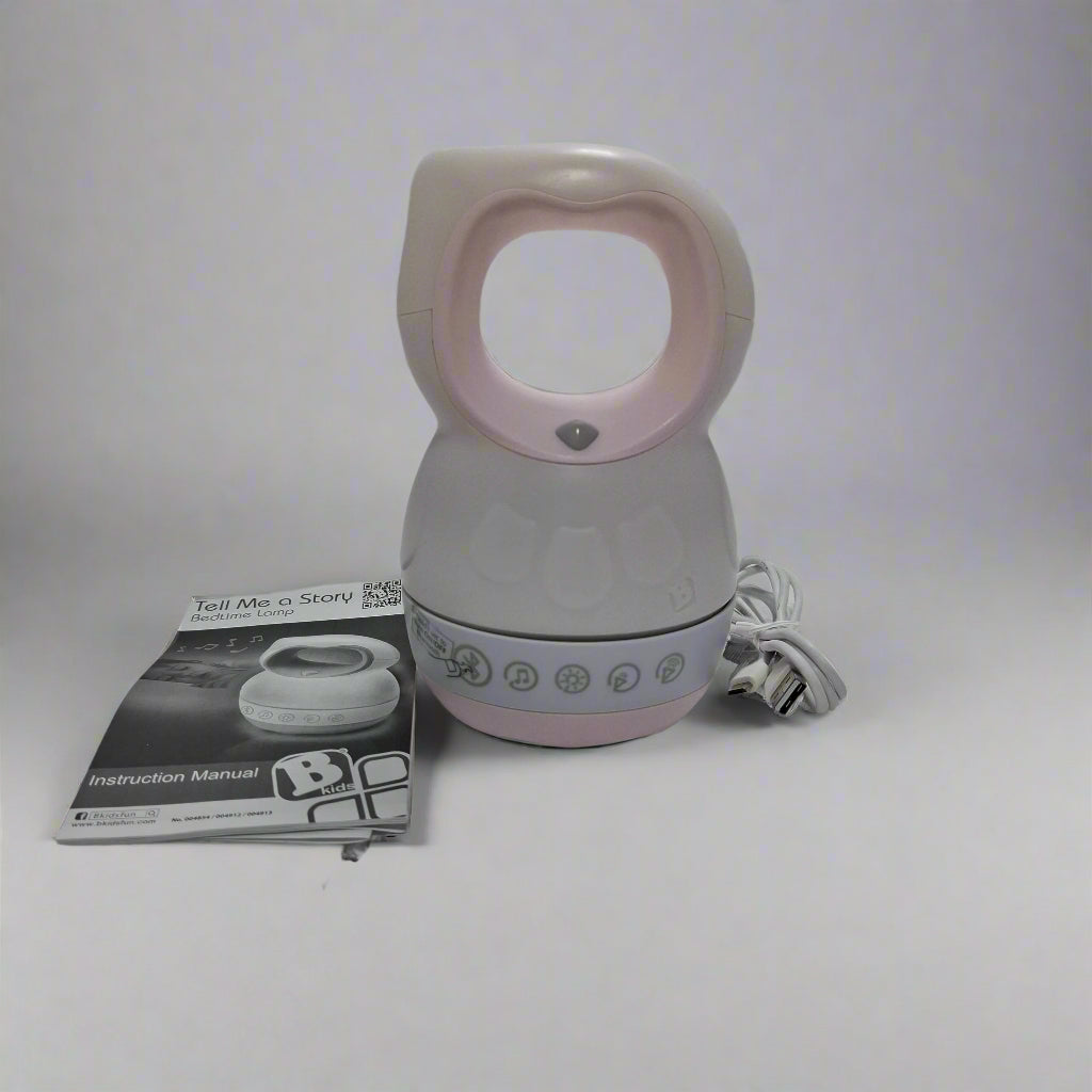 Lampara Nocturna Para Bebes B Kids Tell Me A Story Bedtime Lamp Blanco-Rosa