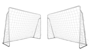 Pack Mini Arcos De Futbool Sin Marca Blanco 122X80X33Cm