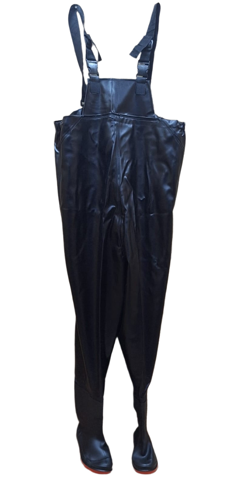 BOTAS FISHING GENERICO WADERS DE UNA SOLA PIEZA, IMPERMEABLES NEGRO 2XL