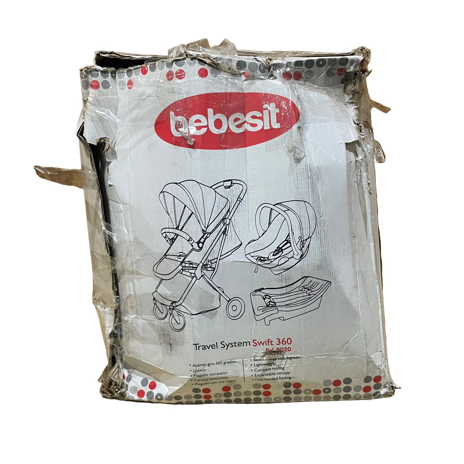 Coche Bebesit Travel System Swift 360 Negro