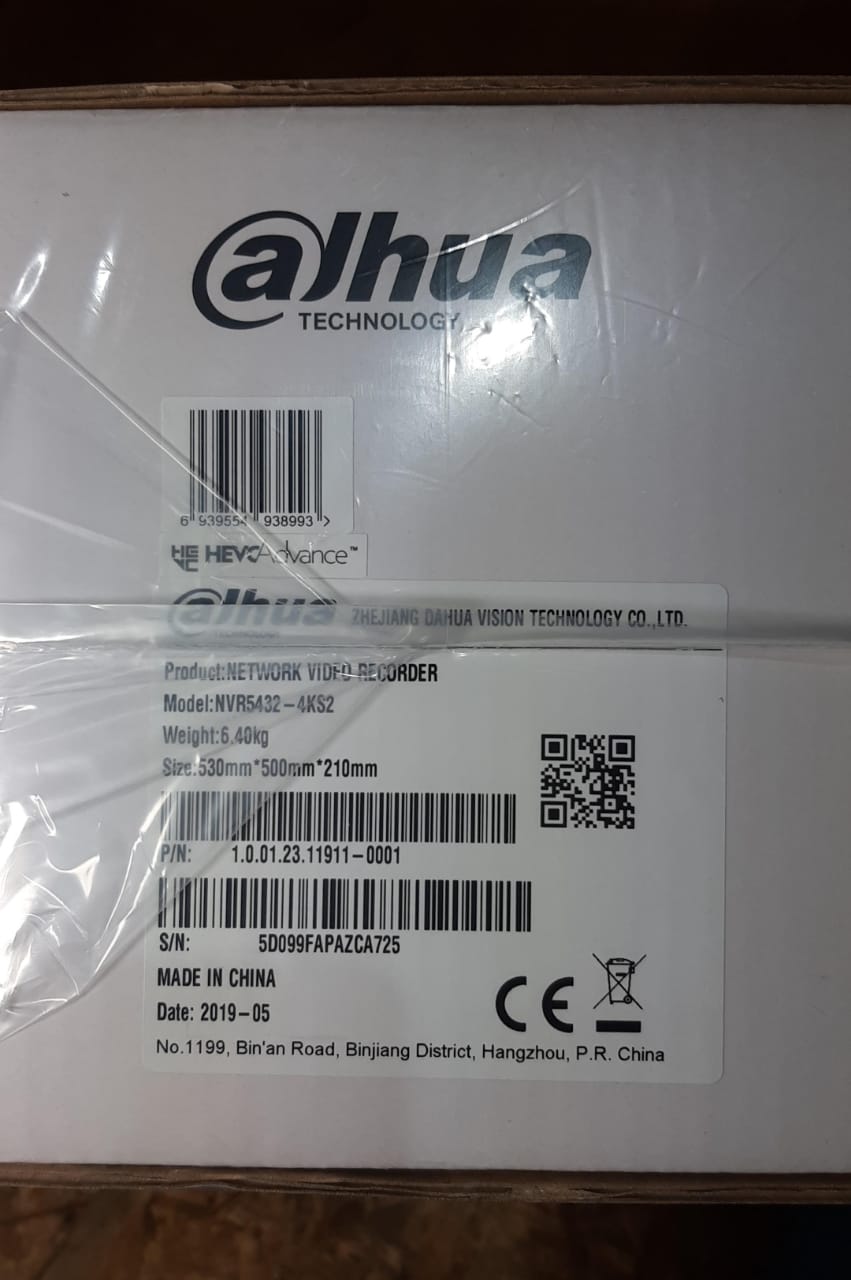 Video grabadora de vigilancia Dahua DHI-NVR5432