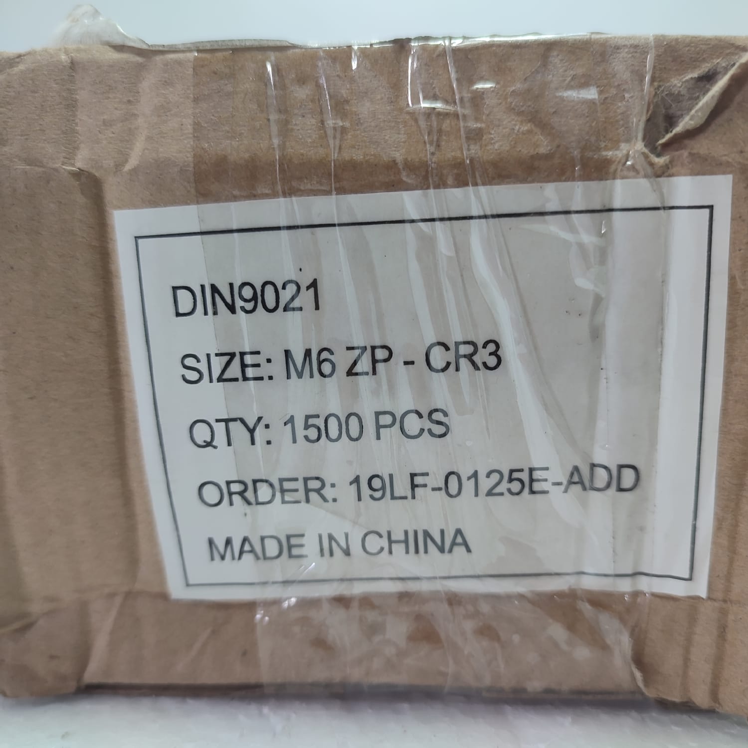 Caja De Golillas Planas 1500 Unidades M6 Zp-Cr3