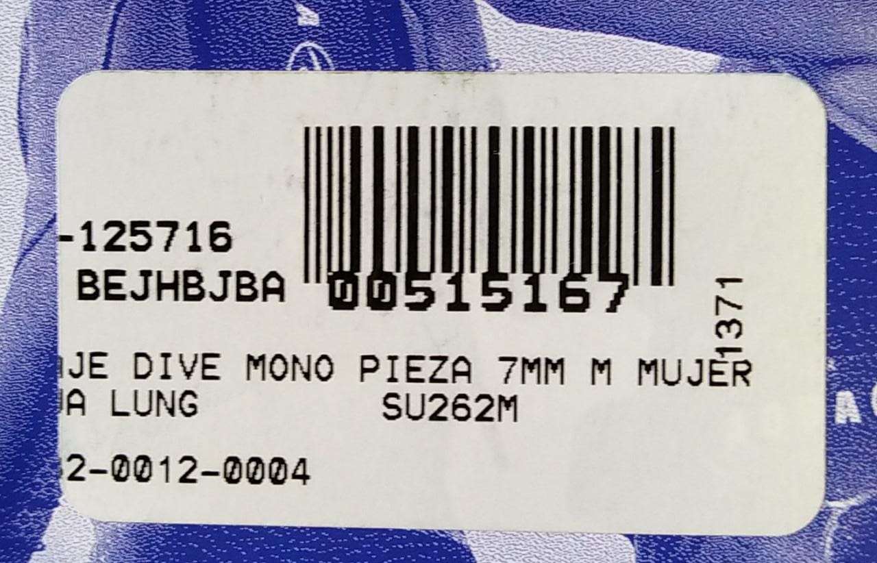 Traje De Buceo Aqua Lung Dive Mono 7mm Jumpsuit - Su262m Negro/Naranjo M (38) Femenino