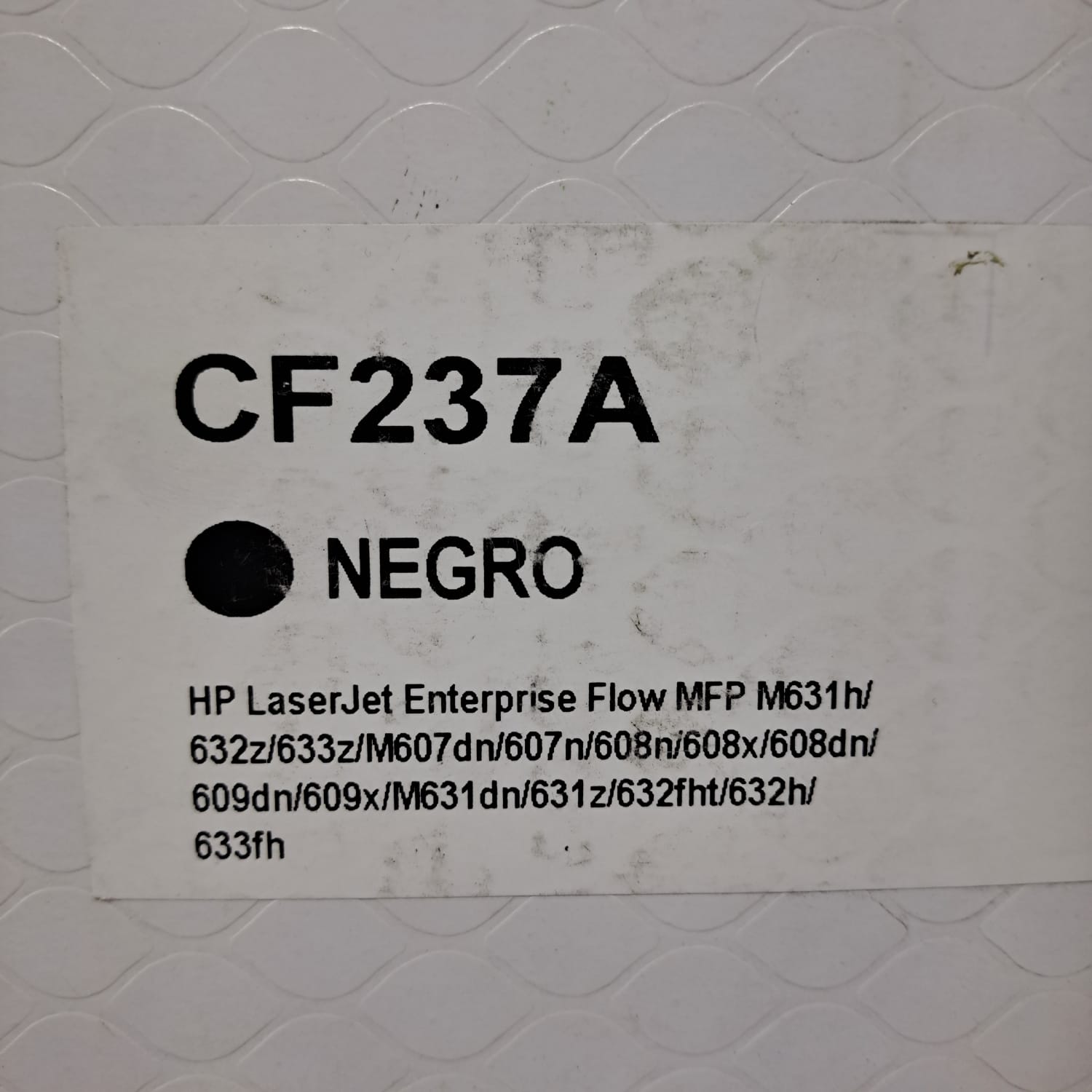 Toner Recotoner Cf237 A Hp Laser Jet Enterprise Flow Mfp Negro