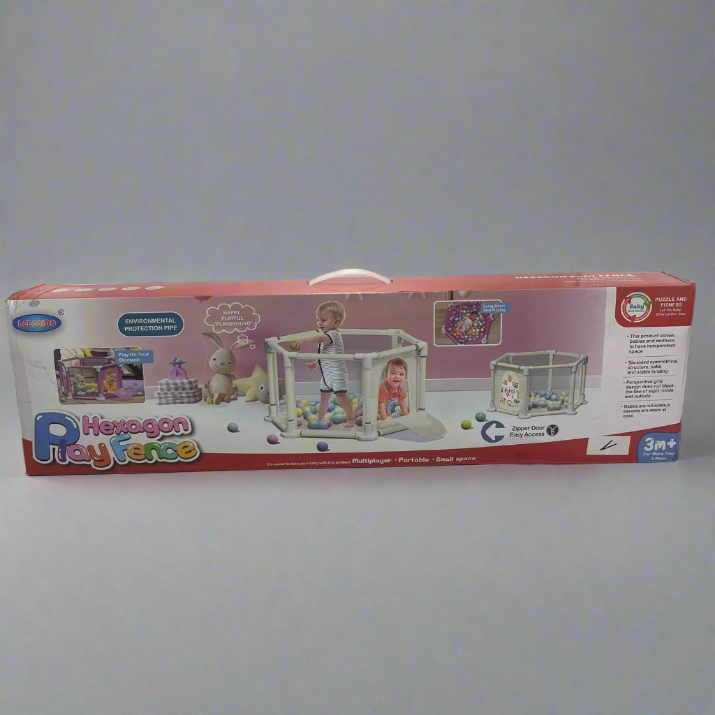 Corral Bebe Generico Hexagon Play Fence Morado