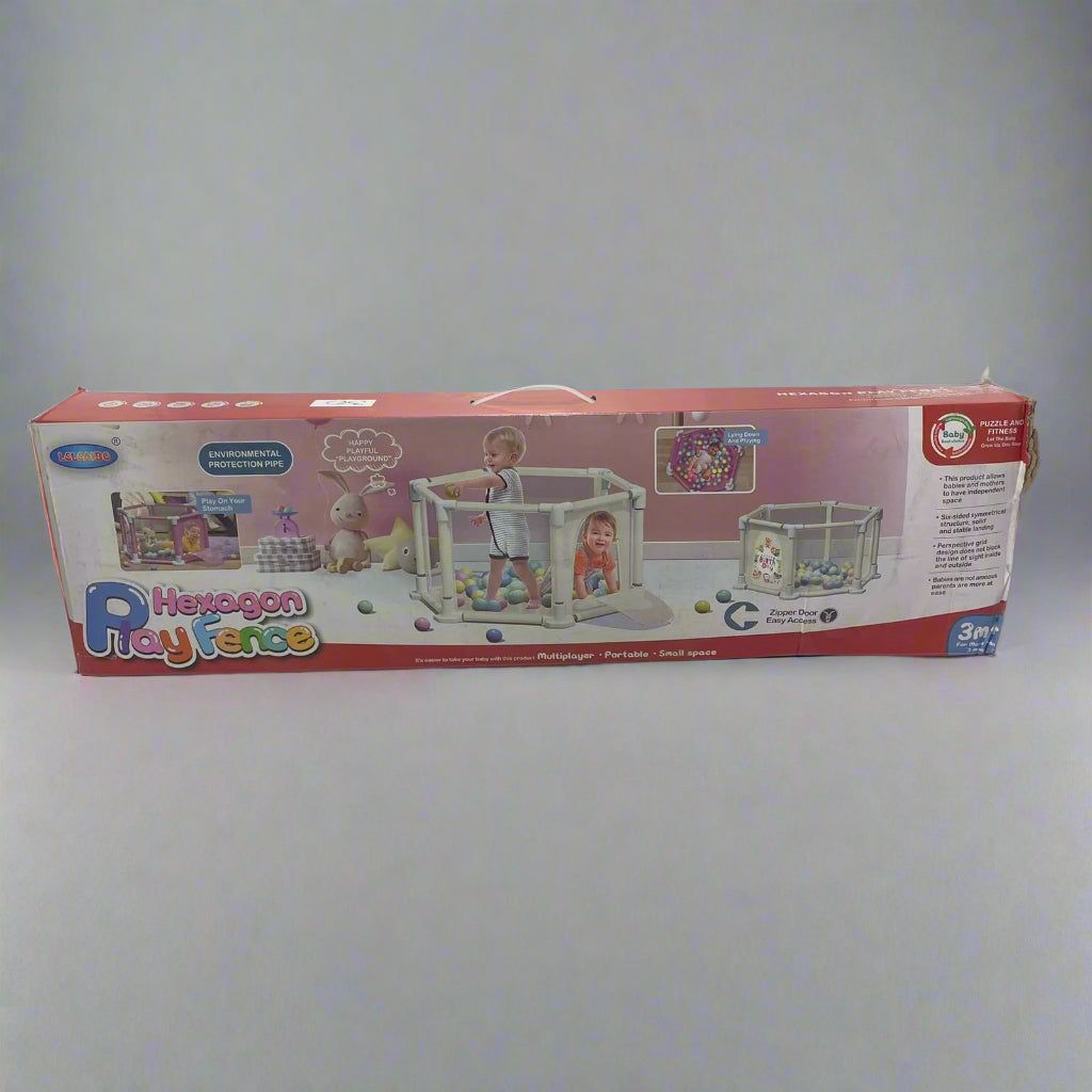 Corral Bebe Generico Hexagon Play Fence Morado