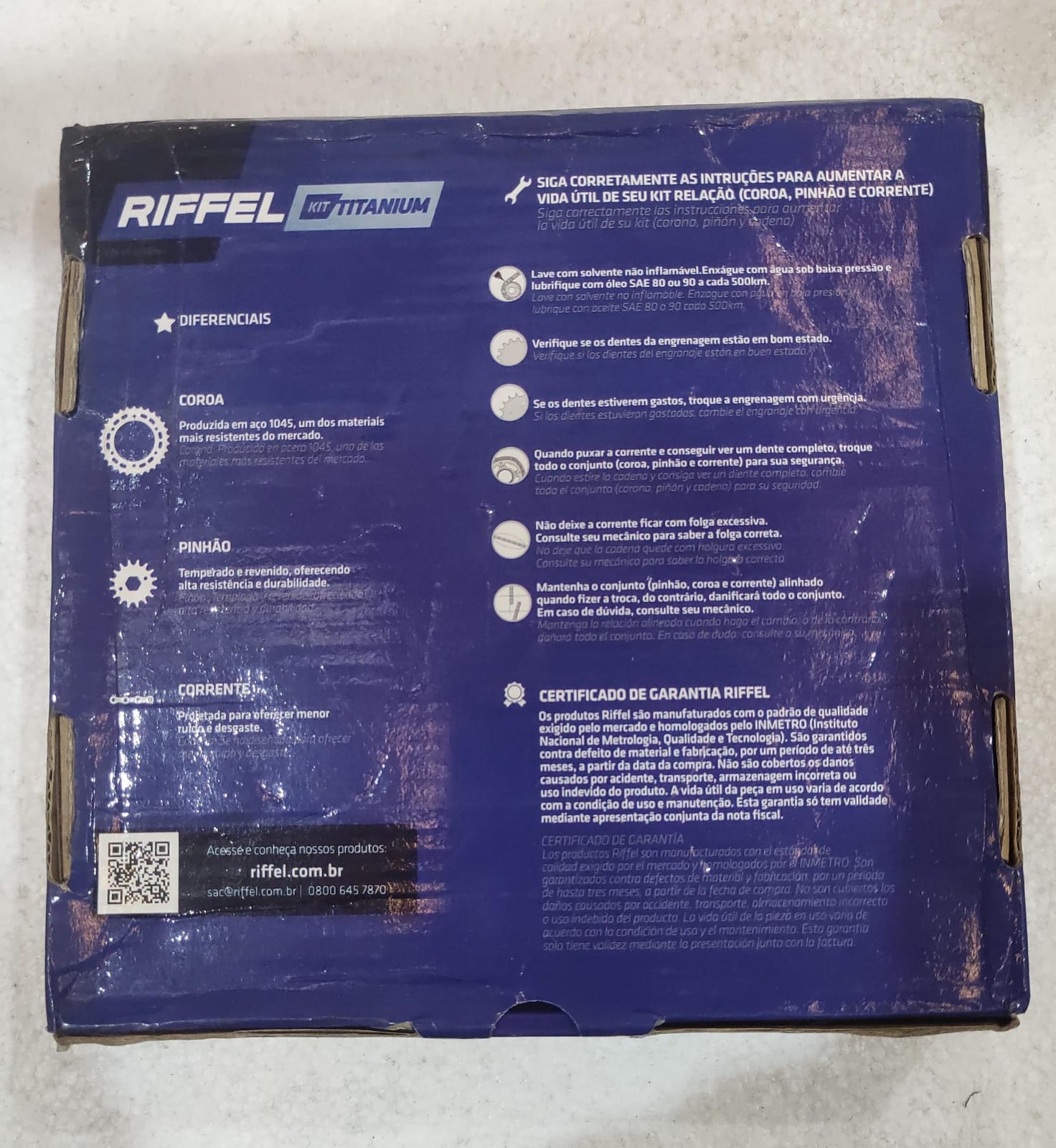 Kit Titanium Riffel Kit Corona Pinon Cadena