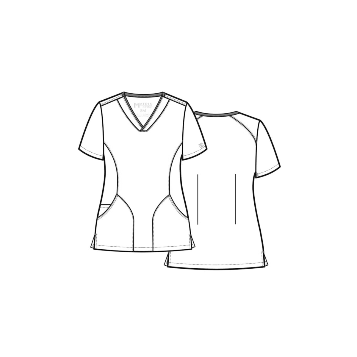 Polera Clinica Matrix Po-20064Sm 4510 Win Md Burdeo Md Femenino