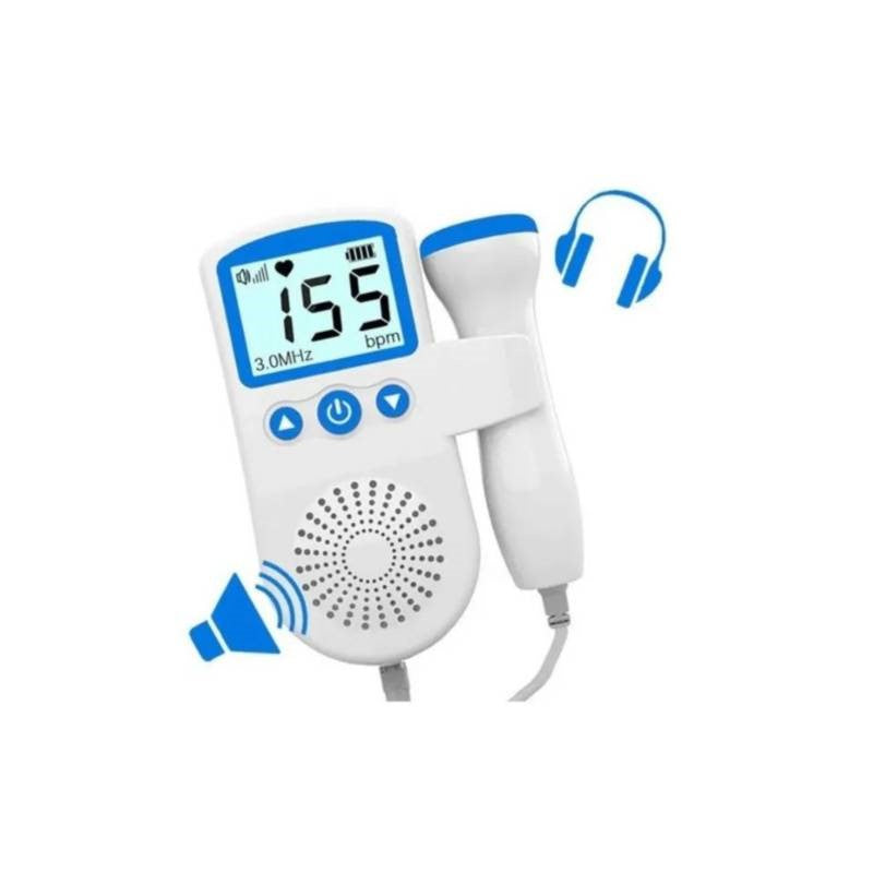 Monitor Fetal Doppler Portátil Generico Azul