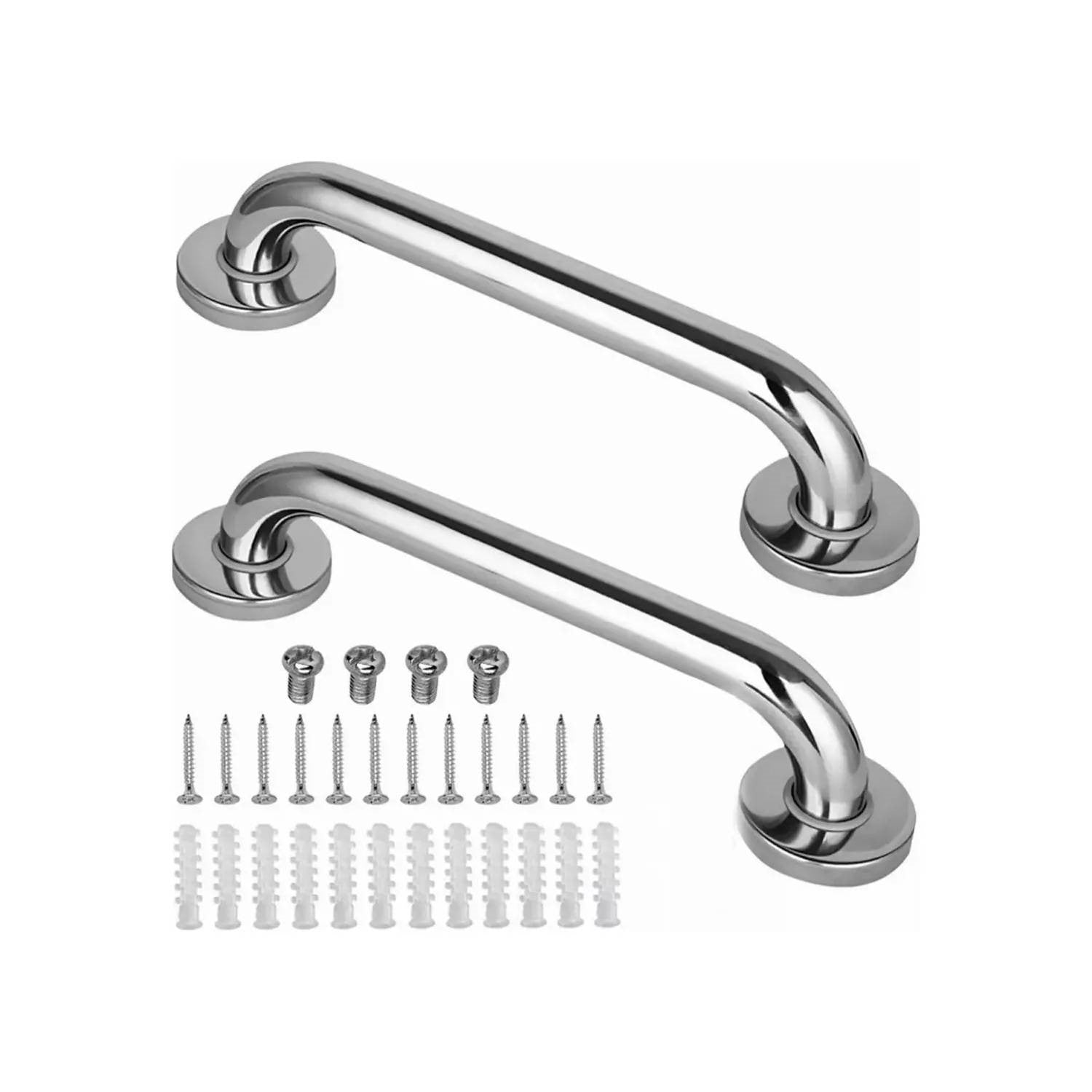 Set Barra De Seguridad Genérico Para Ducha Baño O Escalera Metálico 40Cm 2