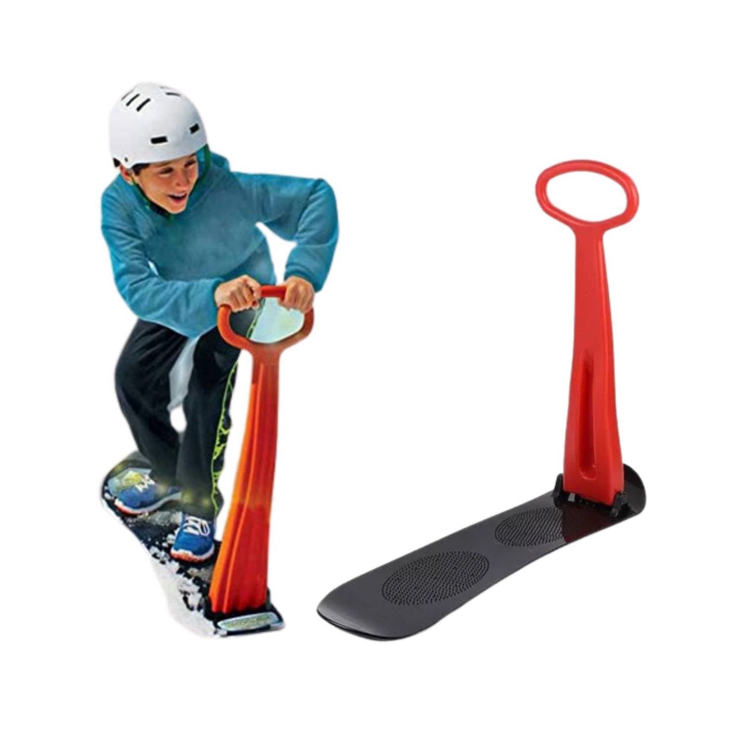 Trineo Para Nieve Generico Scooter Snowboard Rojo