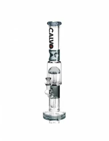 Bong Calvo Bonglab Straight Tube Perc Negro 42 Cm