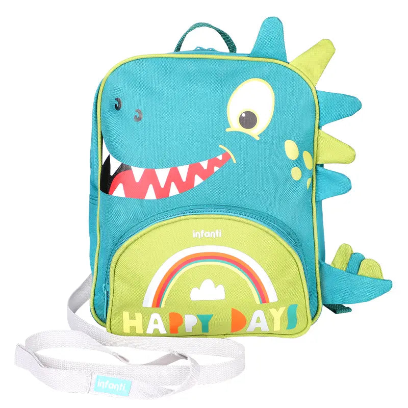 Pack 5 mochilas dinosaurio verde infanti