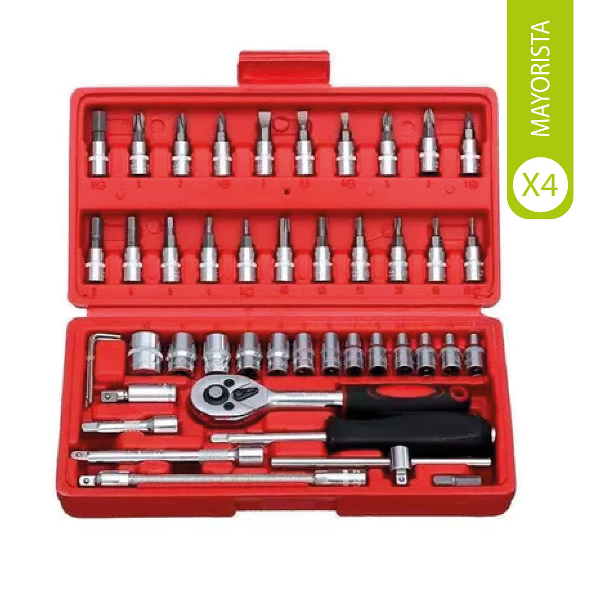 Pack de 4 cajas de Dados Chicharra 46 Piezas