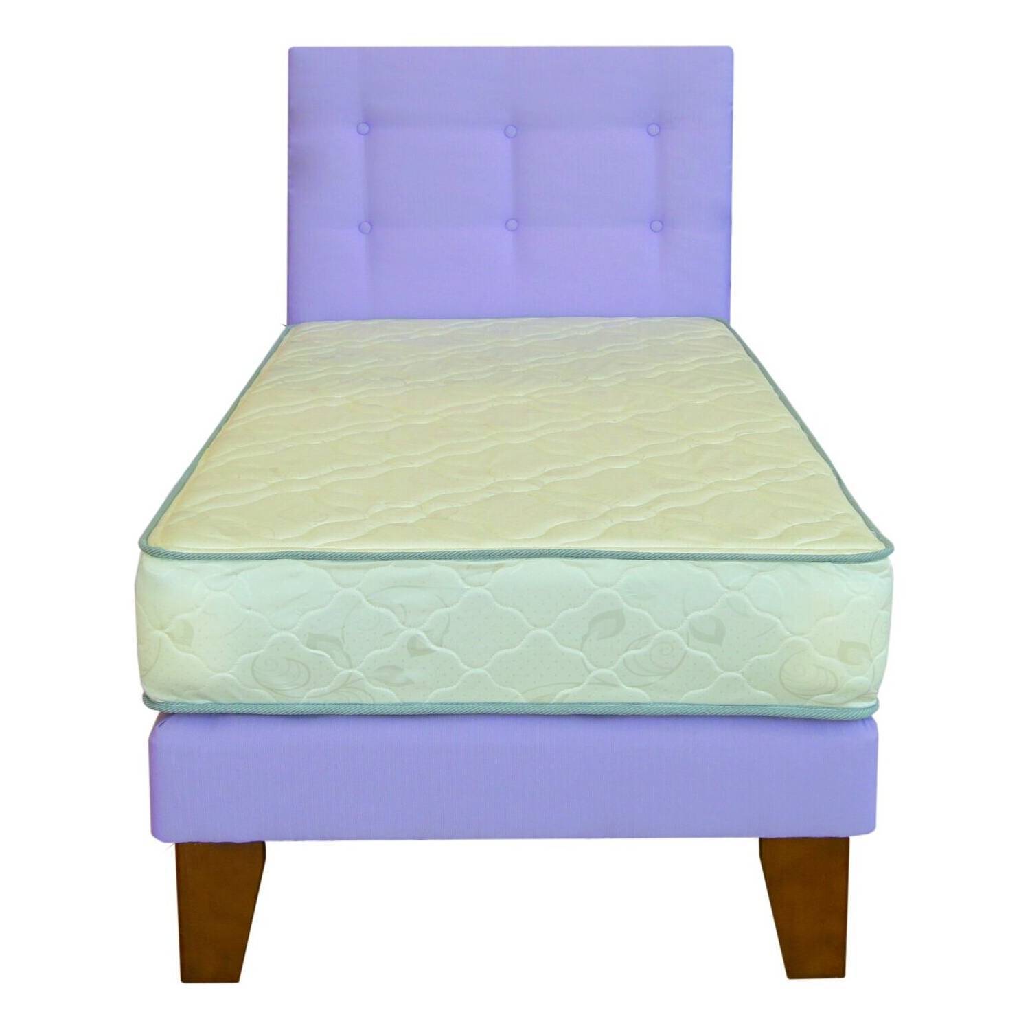 Respaldo spomo eurobox energy capitoné 1plaza lila