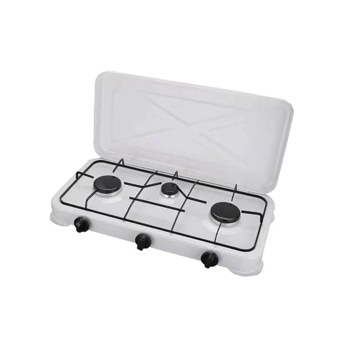 Pack de 3 cocinilla a gas encimera 3 platos con tapa Electra Moon