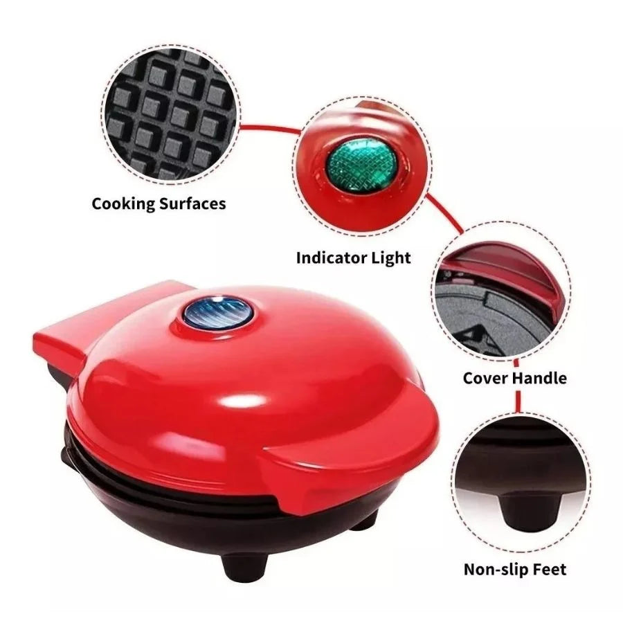 Mini Maquina Para Waffles Tasbel Eat Good Feel Good 350 Watts