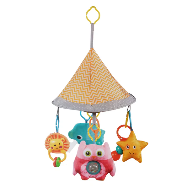 Gimnasio Interactivo Bebesit Happy Space Play Gym 2 En 1 Rosado